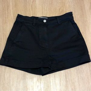 Everlane High Waisted Cotton Twill Shorts